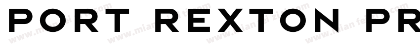 PORT REXTON PROTOTYP字体转换